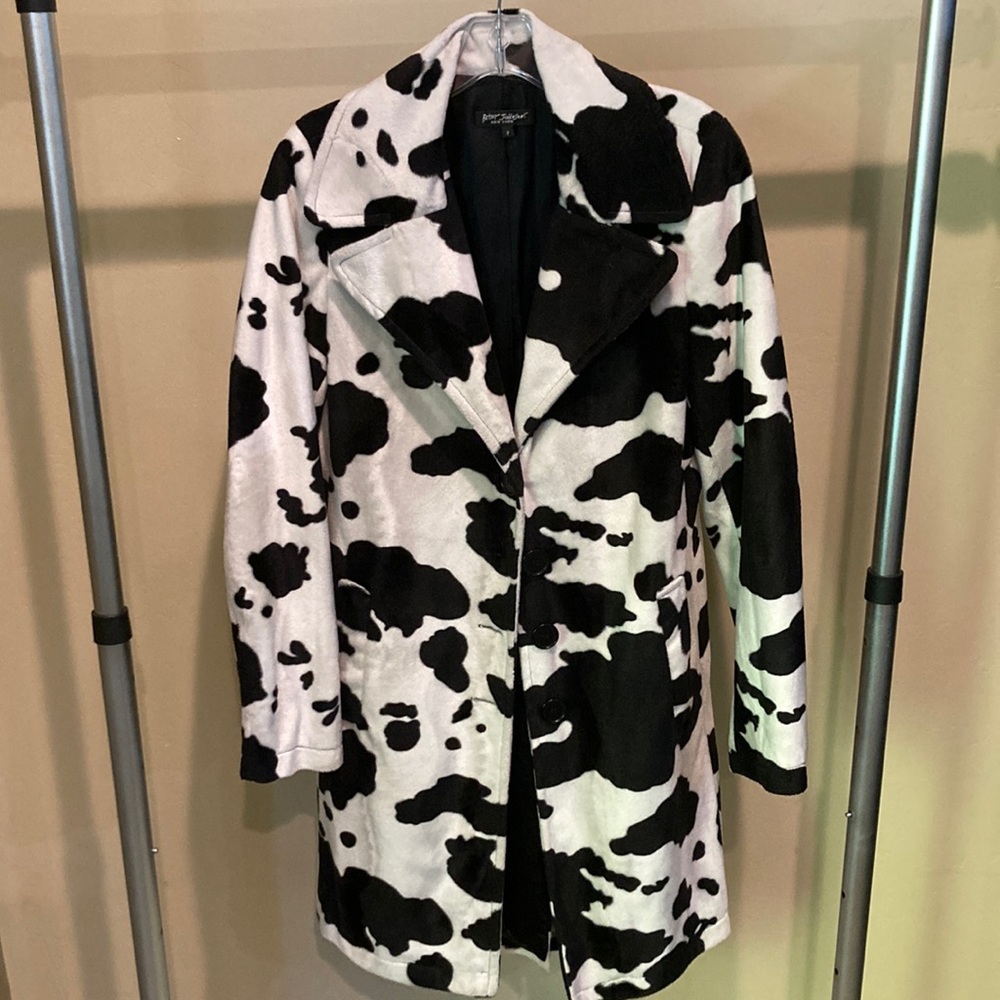 FRIENDS! Betsey Johnson Cow Coat